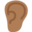 ear, medium-dark skin tone